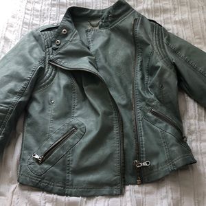 Teal Black Swan Leather Jacket!!!